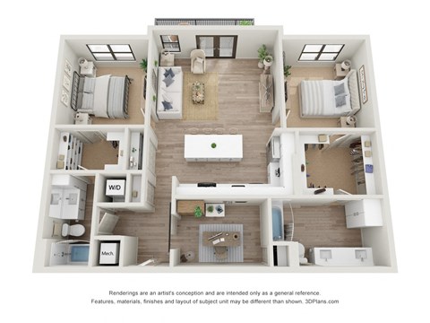Copeland B4 3D Floor Plan